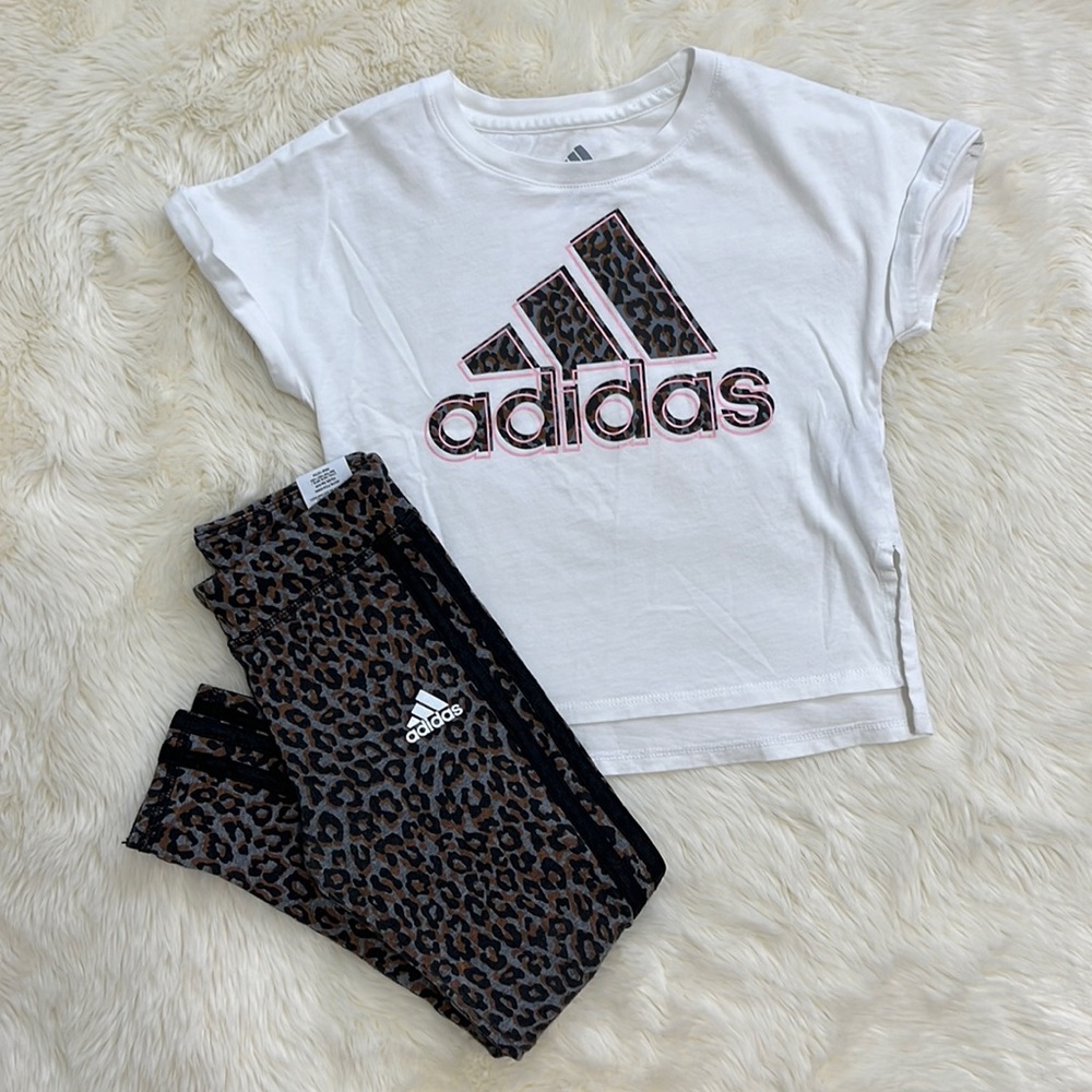 Adidas girls matching set size 5